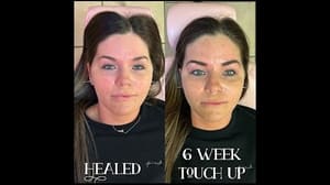 Eyebrow Tattoo result by Celestial Beauty Studio in South Charleston, WV