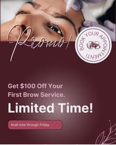 Eyebrow Tattoo result by Celestial Beauty Studio in South Charleston, WV