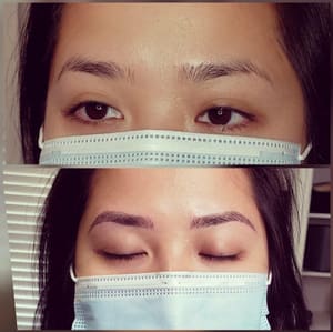 Eyebrow Tattoo result by Celestial Eleganc Lash and Beauty Bar in West Monroe, LA
