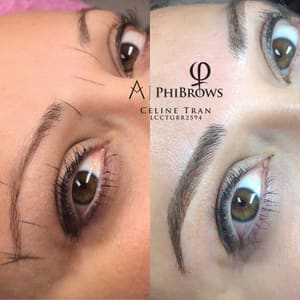 Eyebrow Tattoo result by Celine's Beauty Studio in San Diego, CA