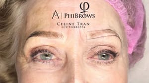 Eyebrow Tattoo result by Celine's Beauty Studio in San Diego, CA