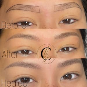 Eyebrow Tattoo result by Celine's Beauty Studio in San Diego, CA
