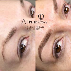 Eyebrow Tattoo result by Celine's Beauty Studio in San Diego, CA