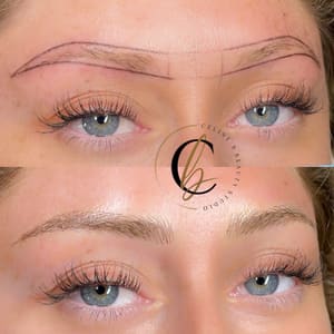 Eyebrow Tattoo result by Celine's Beauty Studio in San Diego, CA