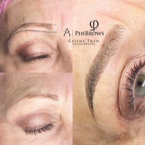 Eyebrow Tattoo result by Celine's Beauty Studio in San Diego, CA