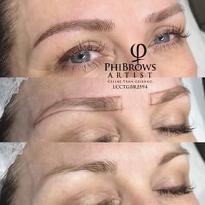 Eyebrow Tattoo result by Celine's Beauty Studio in San Diego, CA