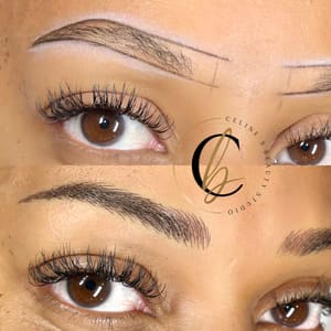 Eyebrow Tattoo result by Celine's Beauty Studio in San Diego, CA