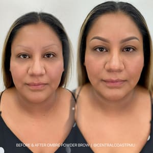 Eyebrow Tattoo result by Central Coast Permanent Makeup in Grover Beach, CA