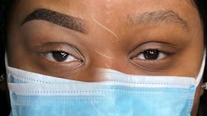 Eyebrow Tattoo result by Chanel Luxxe 3D Areola and Cosmetic Tattooing LLC in Raeford, NC