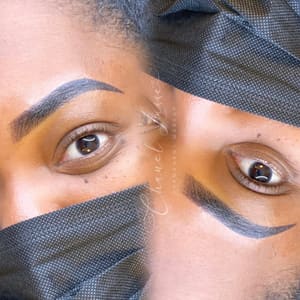 Eyebrow Tattoo result by Chanel Luxxe 3D Areola and Cosmetic Tattooing LLC in Raeford, NC