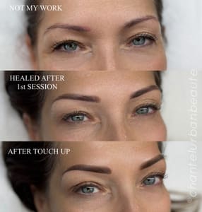 Eyebrow Tattoo result by Chantel Urban Beauté in East Brunswick, NJ