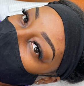 Eyebrow Tattoo result by Charged Beauty Bar in South Bay, FL