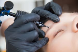 Eyebrow Tattoo result by Charleston Microblading Lash, Brow & Botox Bar in Mt Pleasant, SC