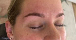 Eyebrow Tattoo result by CHARMING BROWS AND BEAUTY SALON. By Appointment Only in Edgewater, MD