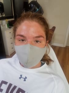 Eyebrow Tattoo result by CHARMING BROWS AND BEAUTY SALON. By Appointment Only in Edgewater, MD