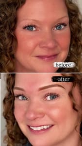 Eyebrow Tattoo result by Chaya Beauty in Kennewick, WA
