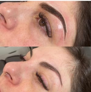 Eyebrow Tattoo result by Chelsea Chanelle Brevard County Eyelash Extensions in Cocoa, FL