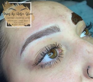 Eyebrow Tattoo result by Chelsea Glover Artistry in South Ogden, UT
