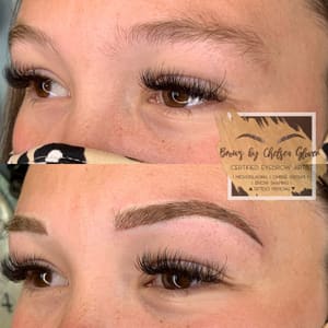 Eyebrow Tattoo result by Chelsea Glover Artistry in South Ogden, UT