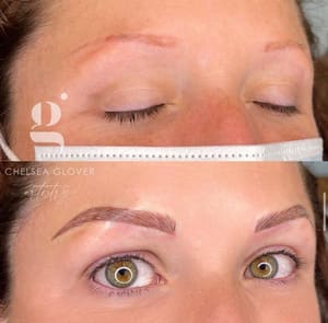 Eyebrow Tattoo result by Chelsea Glover Artistry in South Ogden, UT