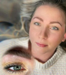 Eyebrow Tattoo result by Chelsey Mac Cosmetic Tattoo in Las Vegas, NV