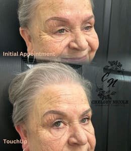 Eyebrow Tattoo result by Chelsey Nicole Permanent Cosmetics in Suffolk, VA