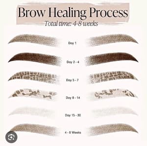 Eyebrow Tattoo result by Cherry Blossom Beauty - PMU, Skincare and Facial in Cary, NC