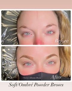Eyebrow Tattoo result by Cherry's Beauty Room, LLC in Louisville, KY