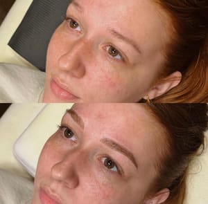 Eyebrow Tattoo result by Chey Beauty Esthetics in Kimberly, WI