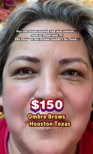 Eyebrow Tattoo result by Chi Permanent Makeup LLC in Houston, TX