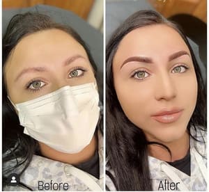 Eyebrow Tattoo result by Chic Brow Studio in Glen Burnie, MD