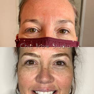 Eyebrow Tattoo result by Chic Brow Studio in Glen Burnie, MD