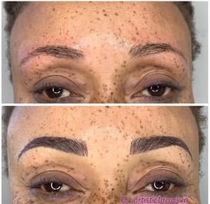 Eyebrow Tattoo result by CJ Artistic Brows in Gloucester, VA