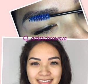Eyebrow Tattoo result by CJ Artistic Brows in Gloucester, VA