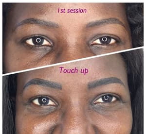 Eyebrow Tattoo result by CJ Artistic Brows in Gloucester, VA