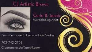Eyebrow Tattoo result by CJ Artistic Brows in Gloucester, VA