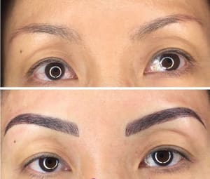 Eyebrow Tattoo result by CJ Artistic Brows in Gloucester, VA