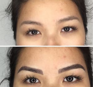 Eyebrow Tattoo result by CJ Artistic Brows in Gloucester, VA