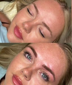 Eyebrow Tattoo result by ClairInk in Virginia Beach, VA