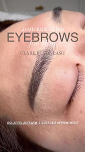 Eyebrow Tattoo result by CLARE Blade Lash in Fullerton, CA