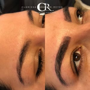 Eyebrow Tattoo result by Clarissa Reyes studio in New Rochelle, NY
