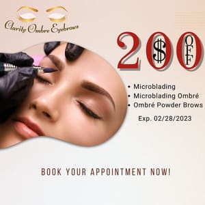 Eyebrow Tattoo result by Clarity Ombre Eyebrows in Silver Spring, MD