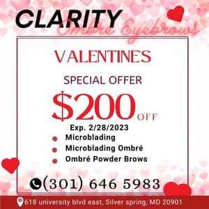 Eyebrow Tattoo result by Clarity Ombre Eyebrows in Silver Spring, MD