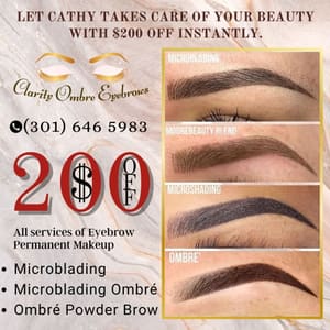 Eyebrow Tattoo result by Clarity Ombre Eyebrows in Silver Spring, MD