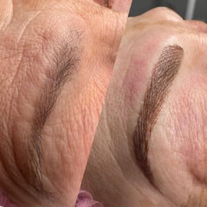 Eyebrow Tattoo result by Claritza Studio in West Palm Beach, FL