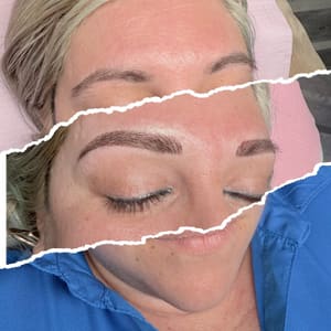 Eyebrow Tattoo result by Claritza Studio in West Palm Beach, FL