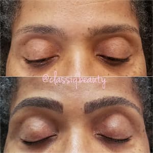 Eyebrow Tattoo result by ClassiQ Beauty in Ontario, CA