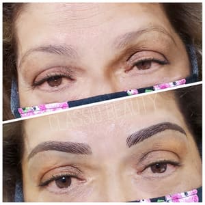 Eyebrow Tattoo result by ClassiQ Beauty in Ontario, CA