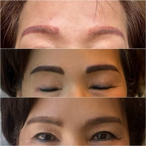 Eyebrow Tattoo result by Clear Beauty Studio in Vienna, VA