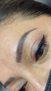 Eyebrow Tattoo result by Cleopatra House Of Beauty Permanent makeup and beauty services in Taylorsville, UT